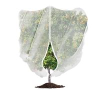 Fruit Tree Netting, 2 Pack with Zipper & Drawstring Heavy-Duty Bird Barrier Mesh Garden Protector for Large Potted Cover