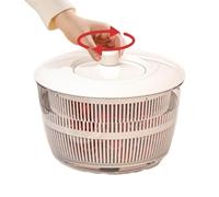 Fruit Washer - Multi Function Hand Crank Strainer Basket for Washing, Draining, and Sorting Fruits, Berries, Vegetables, Rice, Pasta with Secure Lid, Kitchen Countertop, Camping, Outdoor
