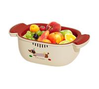 Fruit Washing Bowl, Vegetable Basket, 7.8x4.37x2.8 inches, Space Saving with Strainer, Kitchen Colander Cleaning Tool, Mixing Bowl for Pasta Rice Berries Veggies Salads Meal Prep, Cooking Draining