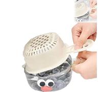 Fruit Washing Bowl with Strainer, Kitchen Dual-Layer Draining Basket with Handle for Easy Berry, Tomato and Grape Cleaning (Write)