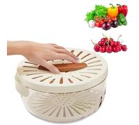 Fruit Washing Bowl with Strainer, Multifunctional Fruit and Vegetable Washing Bowl, 2 in 1 Drainer and Strainer Container with Lid