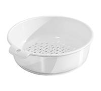 Fruit Washing Drain Basket | Vegetable Washing Basket | Scarico Basket Strainer, Handy Vegetable Drain Baskets, Food Strainer e Washer, Doppio Layer Storage Basin, Storage Sneakers For Washing Food