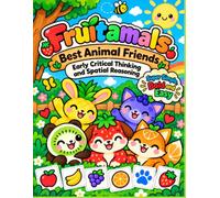 Fruitamals: Best Animal Friends - Super Simple, Bold & Easy Cut Color and Paste: The Little Reddhouse Academy