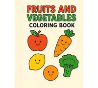 Fruits and vegetables coloring book