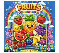 FRUITS COLORING BOOK: Fun & Easy for Special Needs Kids