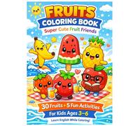 Fruits Coloring Book: Super Cute Fruit Friends