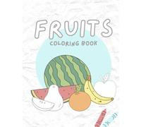 Fruits coloring Book worksheet for kids