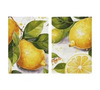 Fruits Lemon - Custodia per passaporto da viaggio, con scomparti per carte di credito e carta d'imbarco, organizer per documenti d'identità di famiglia (20 x 13 cm)