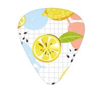 Fruits Lemon - Set di plettri per chitarra, materiale ABS di alta qualità, vari spessori, migliora la tua esperienza di suono