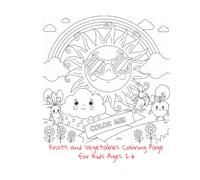 Fruits & Vegetables Alphabet Coloring Book: Super Fun Coloring Pages for Kids Ages 2-6 to Learn Letters Through Play