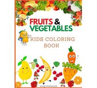 Fruits & vegetables kids colouring book