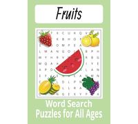 Fruits Word Search Puzzle: Fruit Puzzle, Easy to Read, Anxiety Relief, Brain Exercise