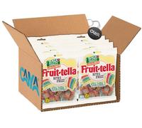 Fruittella Bites Frizz, Caramelle Morbide ai Gusti Frutti Assortiti con Succo Frutta 140g [CAIYA® BOX da 8 Confezioni]