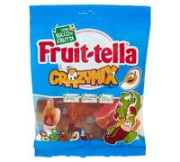 Fruittella Crazy Mix, Caramelle Gommose, Gusto Frutti Assortiti, con Succo di Frutta, Senza Glutine, Confenzione da 1 Busta da 175g, Esperienza da Gustare e Condividere con chi vuoi