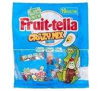 Fruittella Crazy Mix Mini, Caramelle Gommose, Gusto Frutta, Con Succo di Frutta, Senza Glutine, 1 busta da 250 Grammi con 10 Mini Buste da 25 Grammi