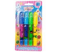 FRUITY SQUAD - Set of 4 scented wax pencils - assorted colours, for children age