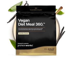 Frullato Sostitutivo Dei Pasti Dietetico Vegano di THE PROTEIN WORKS | 100% A Base Vegetale | Vitamine E Minerali Essenziali | Economico, Salutare E Rapido | Crema Alla Vaniglia | 500g