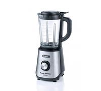 Ariete 579 Power Blender 1200W, Frullatore, 1200W, 4 lame in acciaio inox, 2 velocità + Funzione Pulse, Capacità 1,5 L, Piedini antiscivolo, Coperchio superiore, Metal