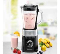 Frullatore a boccale Rommelsbacher MX 1260 1200 W Nero Acciaio Inossidabile Trasparente