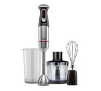 Frullatore a immersione 1200W 0.6L 20 velocità Nero con turbofunzione, tritatutto e accessori