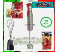Frullatore a Immersione 1200W Minipimer Mixer Multifunzione con Frusta Bicchiere
