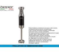 Frullatore a immersione, Acciaio ABS,600 W, Frusta removibile,4 FRULLATORE