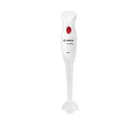 Frullatore a immersione BOSCH MSM14000, 400 W, Impugnatura Ergonomica, Facile da Usare, Piede Removibile, Bianco, Rosso