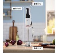 Frullatore a immersione - BOSCH - MSM4W221 - 600 W - 4 lame affilate - Ciotola - Mini tritatutto - Frusta - Ingranaggio in ceramica