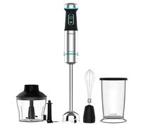 Cecotec Frullatore a Immersione Power Titanblack 1200 XL Cream&Crush, Potenza 1200 W, Tecnologia Crossblades, Piede XL, Cappa Antispruzzo, Velocità Regolabile, Funzione Turbo