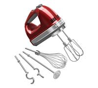 Frullatore a immersione digitale KitchenAid a 9 velocit con accessori Turbo Beater II e frusta professionale - Rosso mela candita