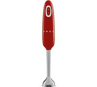 Smeg, Frullatore a Immersione HBF11RDEU, Funzione Turbo e Sistema di Taglio Flowblend, con Impugnatura Antiscivolo, Avvolgicavo Integrato, Accessori Non Inclusi, Potenza 700W, Rosso