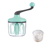 Frullatore a mano con manovella - contenitore (1500 ml) per panna, albume e molto altro ancora | Frusta versatile per cuocere, schiumare, preparare torte e cucinare