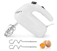 Frullatore a mano elettrico 200 W, mescolatore manuale a 5 velocità, mixer con 4 fruste, frusta elettrica per uova, panna, impasto, elettrodomestici cucina