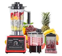 Frullatore a tazza da 9500 W, 3 in 1 miscelatore professionale da 3 l, frullatori per succhi e frullati con 15 velocità, lame 8 lame in acciaio inox Blender, funzione di pulizia automatica (B)