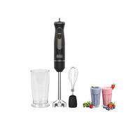 Frullatore ad Immersione 3-in-1 con Design Antischizzo - Multifunzione con 20 Velocità, Nero, 6.5x6.5x40.3cm, 240V, 800W