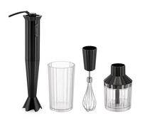 FRULLATORE AD IMMERSIONE ALESSI PLISSÉ, Potenza 500 W, Caraffa da 0.6 l, 2 velocità, Nero
