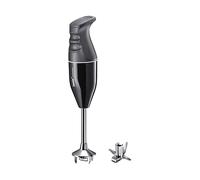 bamix Frullatore a immersione acciaio EO140 CLASSIC incl. lama multiuso in acciaio inox, 140 watt, 2 velocità, Made in Switzerland, Nero/bianco