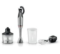 Bosch - Frullatore a mano, serie ErgoMaster 8, motore da 1500 watt, regolazione intuitiva della velocità, lama a 6 fogli, accessori inclusi, acciaio inossidabile, MSM8M934