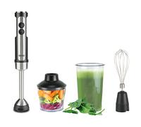 FRULLATORE AD IMMERSIONE BOURGINI 22.2401.00.00, Potenza massima 1500 W, Recipiente da 1 l, Livelli di potenza 20 velocità, Nero, Acciaio inox