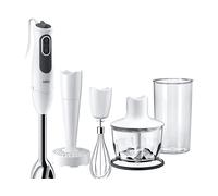 FRULLATORE AD IMMERSIONE BRAUN MQ 3137 frullatore 0,6 L Frullatore ad immersione 750 W Bianco, Potenza 750 W, Caraffa da 0.9 l, 11 velocità, Bianco