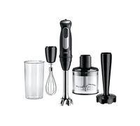 FRULLATORE AD IMMERSIONE BRAUN MultiQuick 5 Pro, Potenza massima 1000 W, Recipiente da 500 ml, Livelli di potenza 25 velocità, Nero, Argento