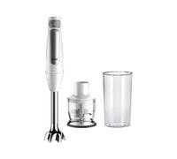 FRULLATORE AD IMMERSIONE BRAUN MultiQuick 7 MQ7000 WH 0,6 L Frullatore ad immersione 1000 W Acciaio inox, Bianco, Potenza massima 1000 W, Recipiente da 0.8 l, Livelli di potenza 1 velocità, Numero di