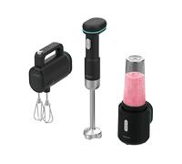 Cecotec Frullatori a Mano Portatile BlendGo Pack. 180W, Batteria con Carica 2h, 30min Uso, Indicatore Batteria, Accessori Completi, Temp 60-96ºC, Velocità 6500-13000 RPM, Ricaricabile, Sicurezza