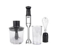 FRULLATORE AD IMMERSIONE EDM 1200W2, Potenza massima 1200 W, Livelli di potenza 2 velocità, Nero, Trasparente, Argento