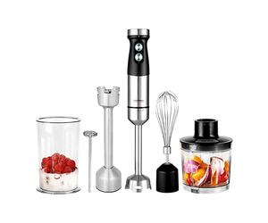 FRULLATORE AD IMMERSIONE GASTROBACK Design Power Stabmixer Set 5-in-11200 Watt20, Potenza massima 1200 W, Recipiente da Multizerkleinerer 500 ml. Mixbehälter 700 ml, Livelli di potenza 20 velocità, Ne