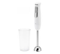 JATA JEBT1818 - Frullatore a mano 700 W, velocità regolabile. Funzione TURBO cpm 14500 RPM. Doppia lama in acciaio inox. Include bicchiere da 600 ml.