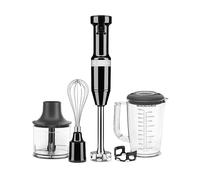 FRULLATORE AD IMMERSIONE KITCHENAID 5KHBV83EOB, Potenza massima 180 W, Recipiente da 1 l, Livelli di potenza 2 velocità, nero
