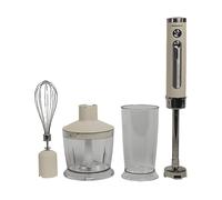 Frullatore ad Immersione Ariel con Batteria Ricariabile Recipiente da 0.5 L Potenza 150 Watt Colore Bianco