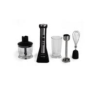 Frullatore ad Immersione ZOE con Batteria Riccaricabile Recipiente da 0.6 L Potenza 200 Watt Colore Nero