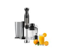 Frullatore ad Immersione Multifunzione 4-in-1 con 20 Velocità, Lame in Acciaio Inox a 4 Fili, Nero, 22.7x23.6x26.7 cm, 240V, 1500W